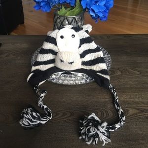 Knit Zebra Beanie